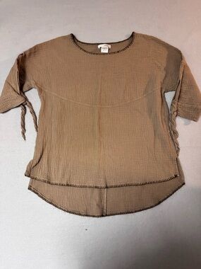 Women's Paisley Vine  Tie-Sleeve Blouse